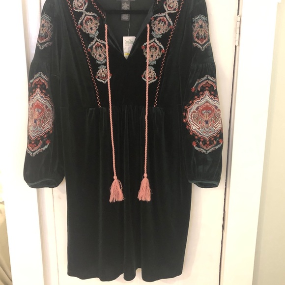 chelsea and theodore embroidered dress